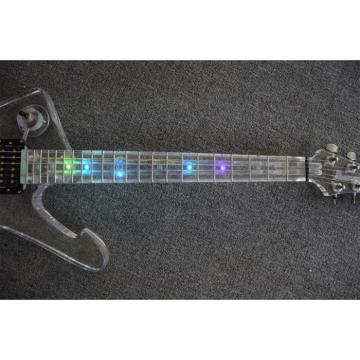 Project Acrylic Body and Neck Iceman Electric Guitar With Led Lights