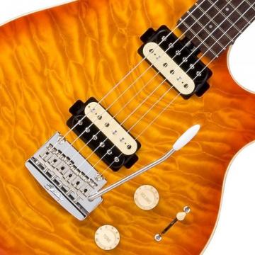 New Sterling Model AX30D-CRB Quilt Maple Cherry Burst Electric Guitar w/Dimarzio