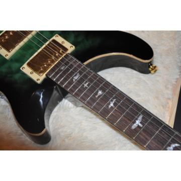 Custom Shop Tiger Green Maple Top PRS 6 String Electric Guitar