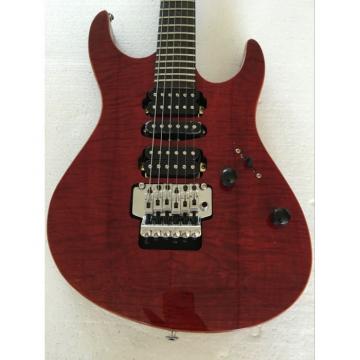 Custom Shop Suhr Red Burgundy Maple Top Electric Guitar Floyd Rose