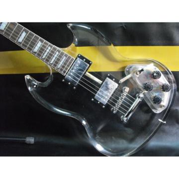 Custom Shop SG Acrylic Plexiglass Transparent Electric Guitar