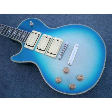 Custom Shop Robot Left Handed Ace Frehley Blue LP Electric Guitar