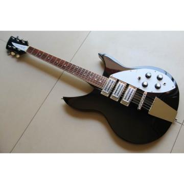 Custom Shop Rickenbacker 325C64 Jetglo Black Electric Guitar