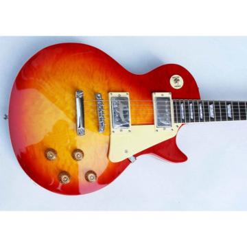 Custom Shop Quilted Maple Top Cherry Sunburst LP Electric Guitar