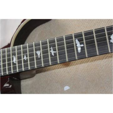 Custom Shop PRS Burgundy Flame Maple Top 24 Frets Electric Guitar