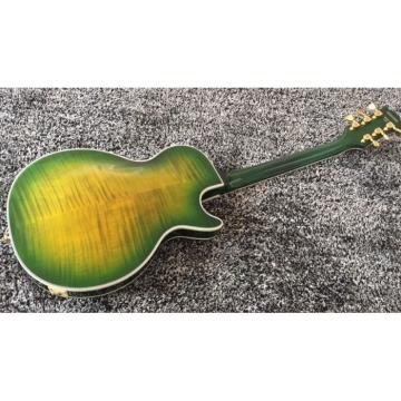 Custom Shop LP Supreme Yellow Green Burst Tiger Maple Top Electric Guitar