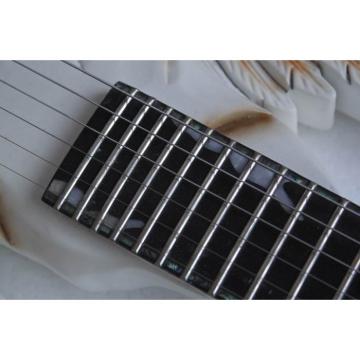 Custom Shop ESP White  Angle Cross Electric Guitar