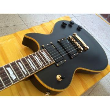 Custom Shop Eclipse ESP Matte Black Gold Hardware Electric Guitar