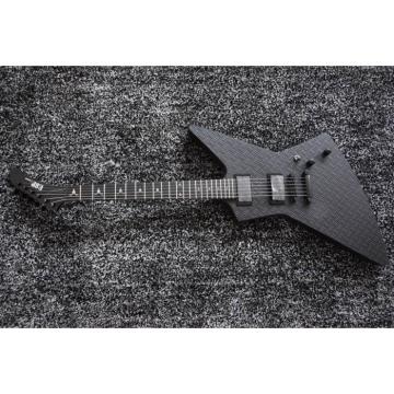 Custom Shop Combo ESP James Hetfield Black Electric Guitar EXP Deer Skull