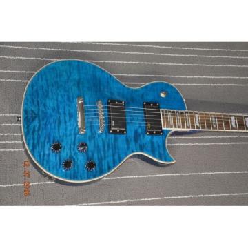 Custom LTD Deluxe ESP Eclipse Blue Quilted Maple Electric Guitar