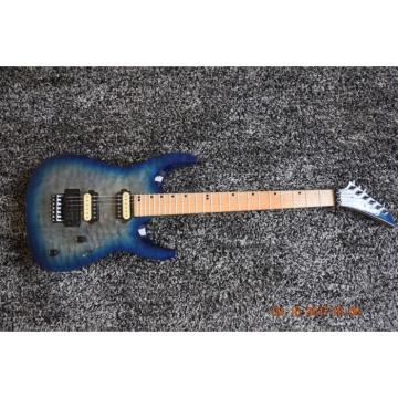 Custom Jackson Quilted Maple Top Blue Electric Guitar