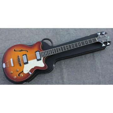 Custom Hofner Tobacco Color Fhole Jazz Electric Guitar