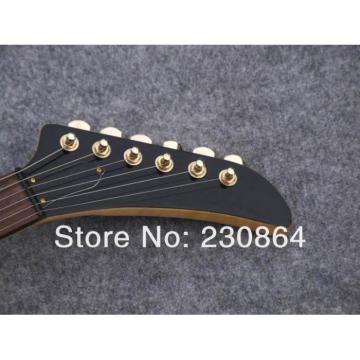 Custom Firebird Burl Maple Top Explorer Electric Guitars Gold Tuners