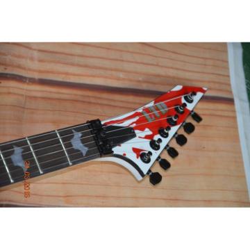 Custom Built Dan Jacobs Flying V ESP LTD Blood Spatter Electric Guitar