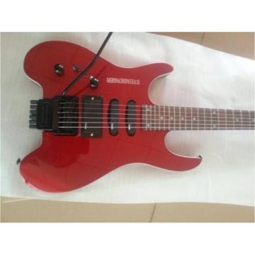 Custom Shop Red Steinberger No Headstock Electric Guitar