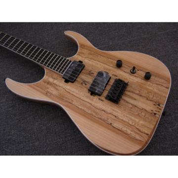 Custom Shop Black Machine 6 String Natural Ash Wood Electric Guitar