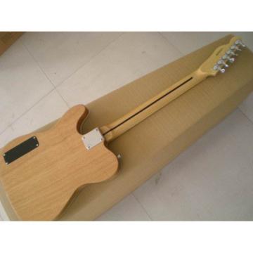 Custom American Standard Telecaster Natural Veneer Wood Electric Guitar