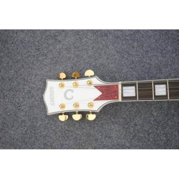 Custom Shop Left Handed White Gretsch Falcon 6120 Jazz Guitar