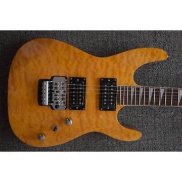 Custom Jackson Soloist Yellow Electric Guitar