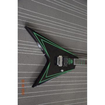 Custom Shop Authorized EMG Pickups Flying V ESP Guitar Black