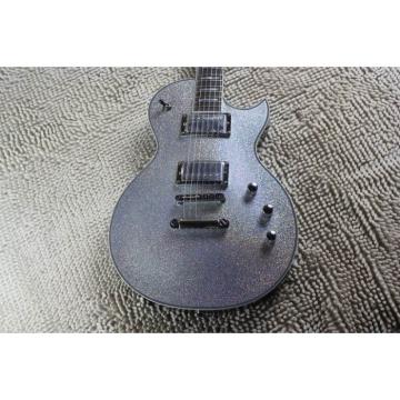 Custom LTD Deluxe ESP Silver Dust Electric Guitar