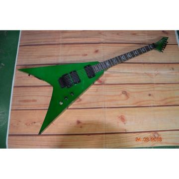 Custom Built Dan Jocobs Flying V ESP LTD Green Guitar