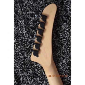 Custom  ESP Black Carved Skull Electric Guitar