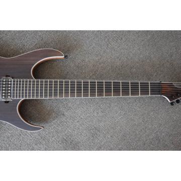 Custom Shop 7 String Rosewood Body and Neck Electric Guitar Black Machine