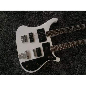 Custom Shop 4080 Double Neck Geddy Lee White 4 String Bass 6/12 String Guitar