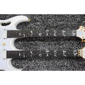 Custom JEM7V White Double Neck 6/12 Strings Guitar