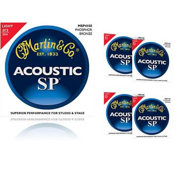 Martin MSP4100 Phosphor Bronze Light Acoustic Strings (5-Pack)