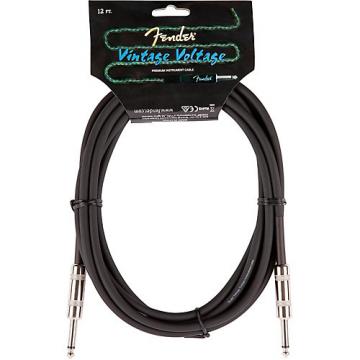 Fender Vintage Voltage Straight-Straight Instrument Cable 12 ft. Black