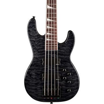Jackson JS3V Concert 5-String Bass with Quilted Maple Top Transparent Black