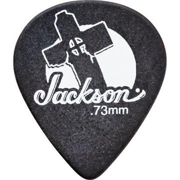 Jackson 511 Black Leaning Cross Guitar Picks - 1 Dozen .50 mm