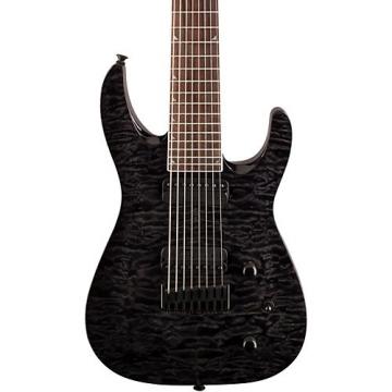 Jackson SLATHX 3-8 Quilted Maple Top 8-String Electric Guitar Transparent Black