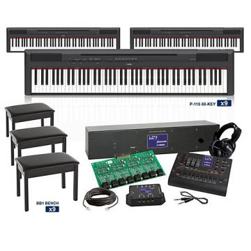 Yamaha P-115 88-key with GHS Action LC4 Keyboard Lab
