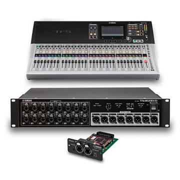 Yamaha TF5 32-Ch Digital Mixer with Tio1608-D Dante Stage Box and Expansion Card
