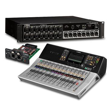Yamaha TF3 24-Ch Digital Mixer with Tio1608-D Dante Stage Box and Expansion Card