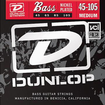Dunlop Nickel Plated Steel Bass Strings - Medium