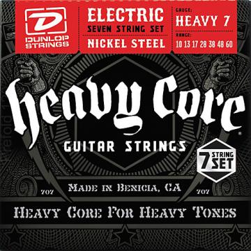 Dunlop Heavy Core 7-String Electric Guitar Strings - Heavy Gauge