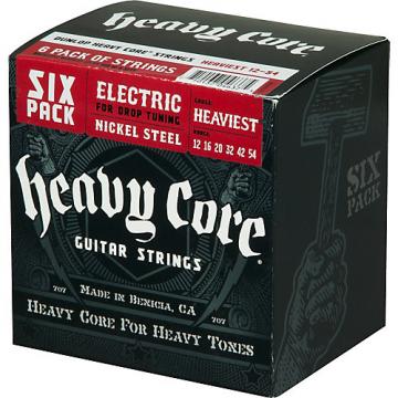Dunlop Heavy Core Electric Guitar Strings Heaviest 6-Pack