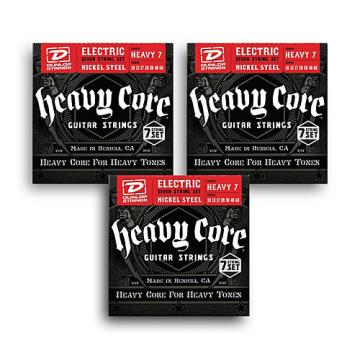 Dunlop Heavy Core 7-String Electric Guitar Strings 3-pack - Heavy Gauge