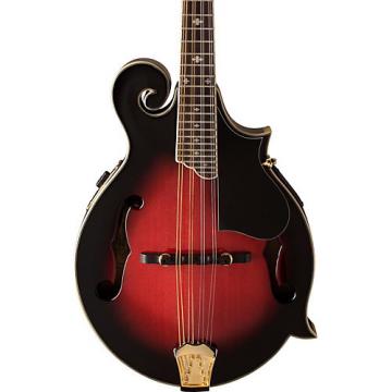 Washburn M3SWE F-Style Acoustic-Electric Mandolin with Case Transparent Wine Red