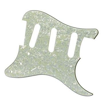 IKN Squier Style Guitar Pickguard Scratch Plate SSS w/Screws Mint Green Pearl