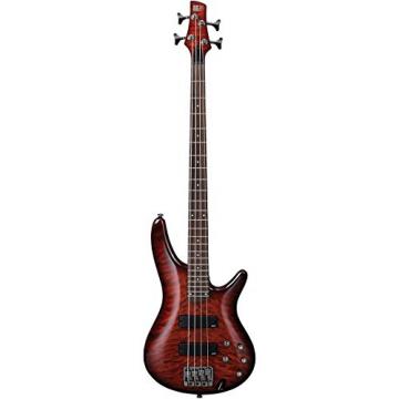 Ibanez SR400QM Electric Bass Guitar (Charcoal Brown Burst)