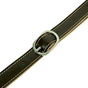 Guitar Strap, Guitar Acessories Real Leather with A Shoulder Pad Strap for Bass &amp; Guitar Adjustable Length from 41&quot; to 59&quot; (Brown)