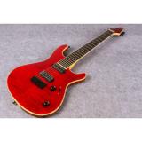Custom Built Mayones Regius 7 String Electric Guitar Tiger Maple Red