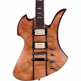 B.C. Rich Mockingbird Neck Through with Maple Burl Top and Dimarzios Electric Guitar Gloss Natural