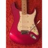Custom Fender Stratocaster Standard strat mim w upgrade noiseless pickups 2004 Satin Red #1 small image