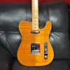 Custom Fender Select carved top telecaster 2012 Amber Natural #1 small image